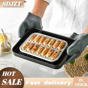 SDJZT Xúc Xích Maker khuôn 14 lưới Silicone DIY ham Hot Dog Làm khuôn mẫu với nắp nhà bếp hộ gia đình xúc xích bánh nướng công cụ khuôn mẫu