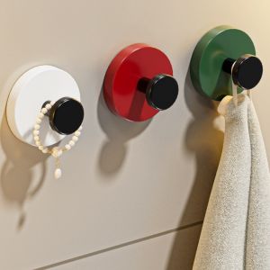 Self Adhesive Dopamine Hooks Wall Hook Strong Without Drilling for Bathroom and Bedroom Home Storage