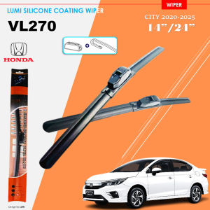 LUMI Silicone Coating Wiper Honda City 2020-2025 14”/24” Front Car Automotive Windshield Replacement Blades