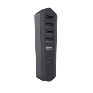 USB Expander Hub 6 Port USB Splitter Hub USB Hub Extender for Console 4 USB 2.0+1 USB Charging Port+1 Type-C Port