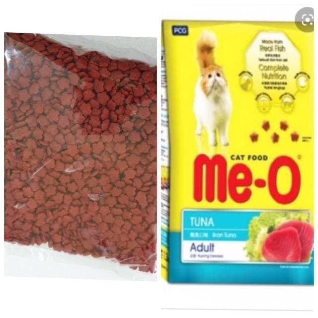 Meo Tuna Adult Kemasan Repack 1 KG Makanan Kucing Meo Lazada