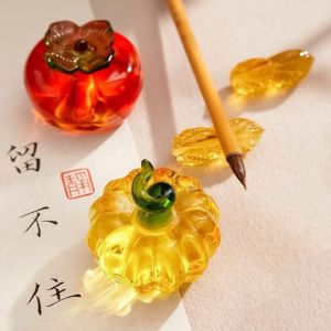 LOVWK มืออาชีพอย่างมืออาชีพ ที่ทับกระดาษแก้วคริสตัล การวาดภาพ แบบดั้งเดิมดั้งเดิม กระดาษลูกพลับฟักทอง ไม่ซ้ำใคร ภาพวาดเพ้นท์ อุปกรณ์ประดิษฐ์ตัวอักษร เครื่องมือศิลปะสำหรับงานศิลปะ