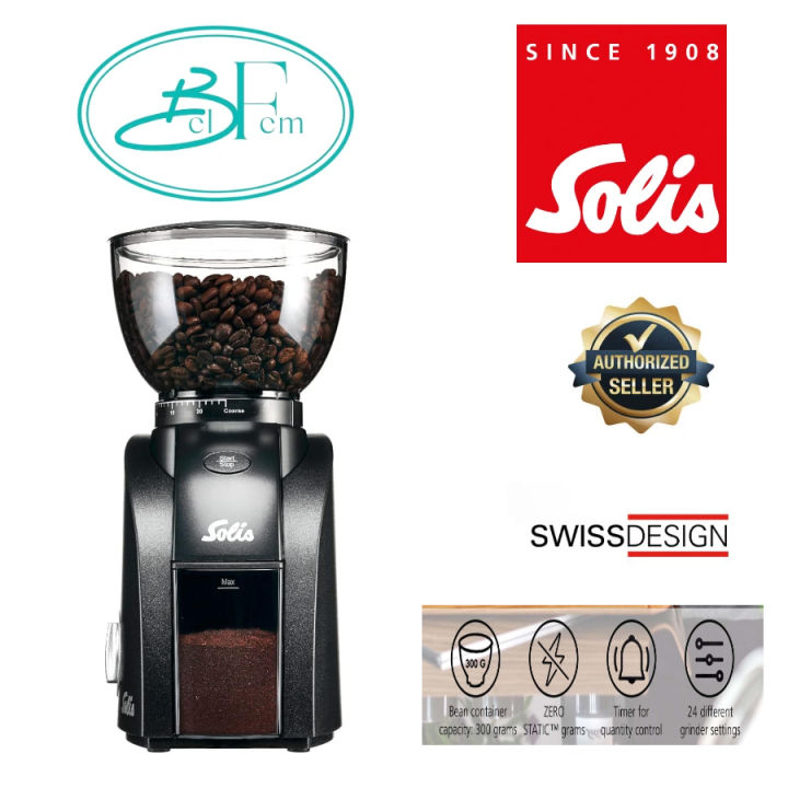 SOLIS Scala Zero Static Coffee Grinder Black Lazada Singapore