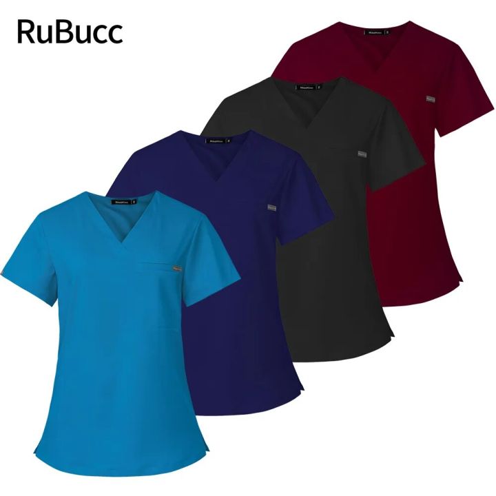New Simple Scrubs Tops medical uniforms women men Nurse Accessories