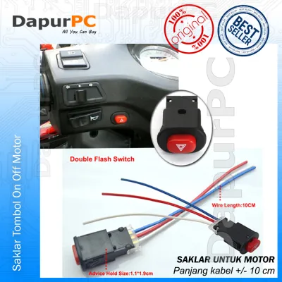 Saklar Tombol On Off Lampu Hazard dan Lain-lain Untuk Motor