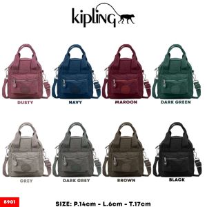 Tas Selempang Kipling Mini 8901 Bahan Nylon. Tas Wanita Tas Selempang Import Tas Kipling Import BEST SELLER.