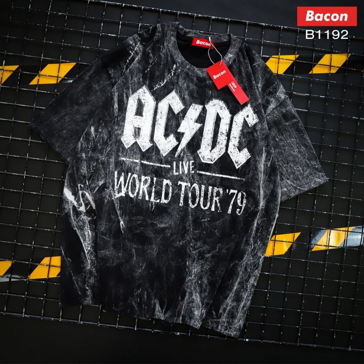 เสื้อวง ลาย AC DC LIVE WORLD TOUR '79 | Lazada.co.th