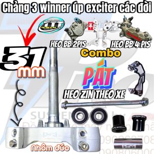 [HCM]CHẢNG 3 NHÔM ĐÚC CỐT + CANH + VÒNG BI + BASS CNC HEO DẦU LCM WINNER UP LÊN EXCITER