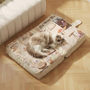 Có Thể Gập Lại in hoài cổ Mèo giường sofa cho chó có thể tháo rời có thể rửa Vật Nuôi Ghế đàn hồi cao Làm Đầy Không-Sag Giường Thú cưng Cho Nhỏ Vật Nuôi Vừa