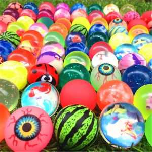 【Local Seller】32mm Bouncy Bouncing Funny Colorful Rubber Ball Toys for Capsule Candy Game Machine Bola Main