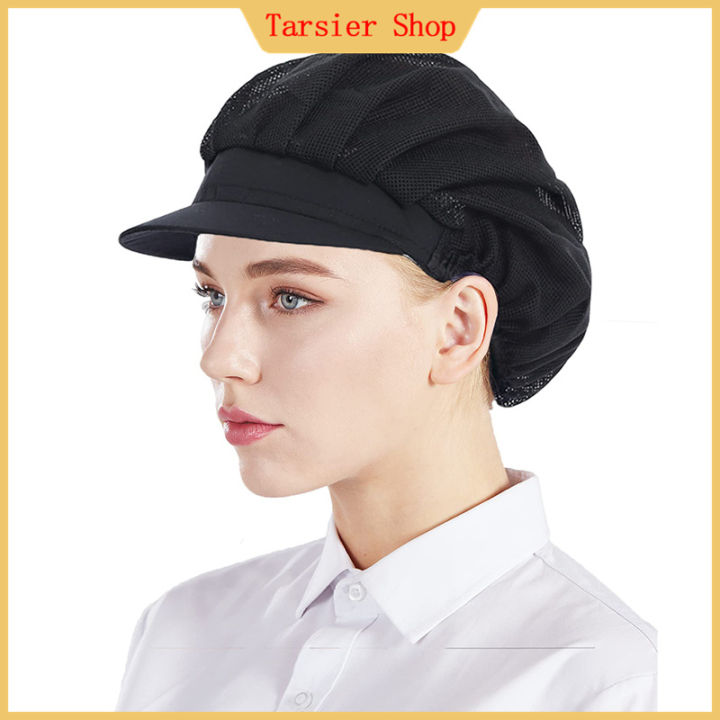 Breathable Chef Hat Restaurant Waiter Hair Net Dust-proof