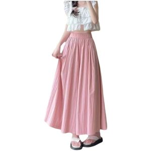ROIO High Waist Palazzo Pants Lightweight Breathable Wide Leg Pants Japanese Style Elastic Waisted Flared Skirt Pants Summer Season