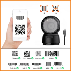 เครื่องอ่านบาร์โค้ด scanner สแกนเนอร์ สแกนคิวอาโค้ด สแกนคิวอาโค้ด barcode scanner 1D2D อ่าน บาร์โค้ดและคิวอาร์โค้ด ความเร็วสูงสุด 0.001 วินาที รับประกันสามปี