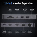 UGREEN Revodok Pro 211 11-in-1 USB Type C Docking Station Hub with Dual 4K 60Hz / 8K 30Hz HDMI Ports, 100W PD with Pass Through, 10Gbps Ethernet, 3.5mm Audio, and SD/TF Memory Card Reader for PC, Laptop Computer, Tablet, Phone | 15965 | JG Superstore. 