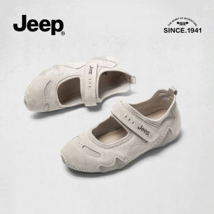 Jeep niche Baotou Mary Jane sandals womens 2025 summer new retro soft sole versatile flat shallow mouth shoes