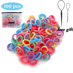 200/2000 pcs/set Colorful Elastic Hair Ties Ponytail Rubber Band Baby Girls Headdress Hair Accessories