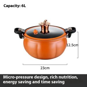 Low-pressure Cooker Multi-functional Household Pot Pumpkin Pot Non-stick Pressure Cooker Large-capacity Soup pot Induction Cooker Gas Stove Stew Pot