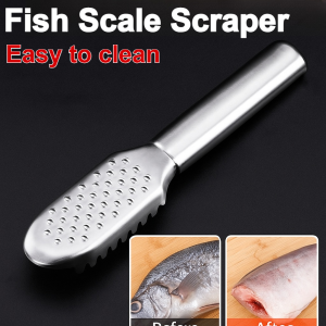 Fish Scale Remover Fish Scale Planer Peeler Stainless Steel Scraper Peeler Multipurpose Kitchen Tool