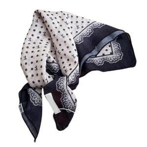 Dot French Headscarf Cotton Linen Lightweight Scarf for Women Balletcore Fashion Travel Wrap
