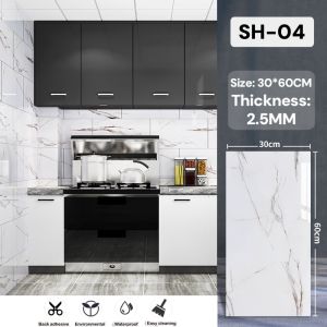 3D Marble wall stickers PVC Self Adhesive home decoration waterproof Wall improvement 30x60cm