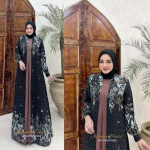 gamis kirana dress gamis motif terbaru amore by ruby gamis busui friendly