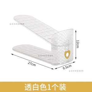OHHDEER Adjustable Double Layer Stack Shoe Rack Closet Stand Space Saving Shoes Storage Rack For High Heel Flat Shoes