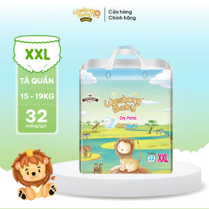 Tã Quần Trẻ Em WESBURG BABY – Siêu Thấm Hút Thoáng Khí 360° Mềm Mại Ôm Khít Size XXL x32 miếng Cho Bé 15-19kg