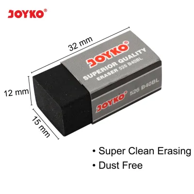 Penghapus Kecil Joyko B40 Hitam Isi 40 Pcs