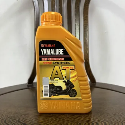 YAMALUBE Minyak Enjin Scooter 4AT 10W40 Semi Synthetic AT 10W40 0.8Litre dengan Gear Oil YAMALUBE 100ml/150ml & Honda Gear Oil 120ml untuk Motor Scooter