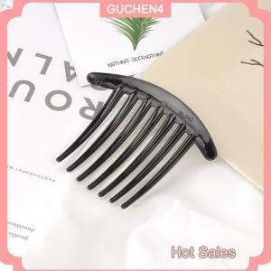 GUCHEN4🎀 5 7 Răng Nhựa Tóc Clip Cho Phụ Nữ Cổ Điển Sáng Tạo Mũ Nón Tóc Màu Đen Lược Ma Thuật Tóc Lược Tóc Clip Hàn Quốc Công Cụ Tạo Kiểu