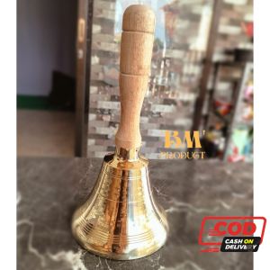 Lonceng Tangkai Kuningan Besar Bel Lonceng Es Krim Tangkai 1 pcs