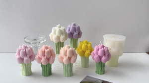 Silicone Flower Mold Crafts Moulds Moulds Tulips Bouquets Shape Figure Molds Suitable for Hand-Making Enthusiasts