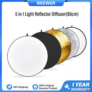 NEEWER 80cm/110cm/130cm Light Reflector 5 in 1 Lights Diffuser for Studio Photography Lighting and Outdoor Lighting