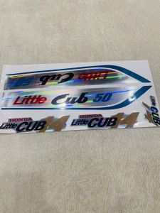 Bộ tem decal dán xe máy honda cub litte 50 xanh zin thái siêu đẹp