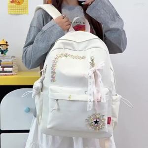 AE New trendy large-capacity simple backpack for students in middle and high school versatile school bag travel backpack laptop bag