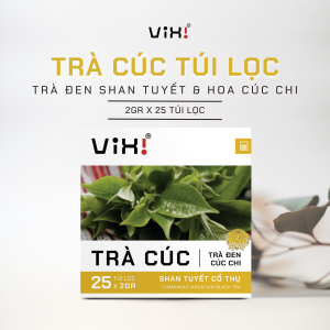 Vixi - Trà cúc shan tuyết cổ thụ hoa cúc chi - Túi lọc 2gr x 25 - 50gr/hộp