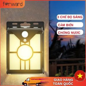 【MIỄN PHÍ VẬN CHUYỂN】Bóng Đèn Năng Lượng Mặt Trời Đèn Treo Tường 3 chế độ & cảm biến chuyển độngChống Thấm