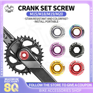 Mountain Bike Crank Arm Bolt M15 M18 M19 M20 Aluminum Alloy Crank Cover Cap for Road BMX Universal