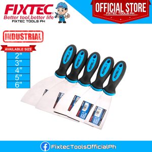 FIXTEC High-Quality Durable Putty Knife Set – Multi-Size Wall Scraper for DIY and Home Improvement | FHPK1002
