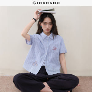 Giordano Women Women Short Sleeve Shirt Free Shipping 18346809