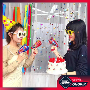 Gratis Ongkir - Party Confetti Gun Mini / Balon Pistol Self Inflatable