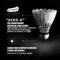 Merkis 3/6Pcs Badminton Goose Feather Shuttlecocks Sports Fitness Aerodynamics Shuttlecock. 
