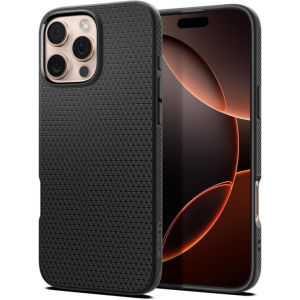 Spigen iPhone 16 Pro Case 6.3" Liquid Air Casing Military Grade Drop Protection Slim Flexible Durable iPhone Cover