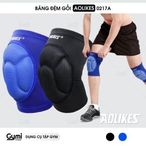 [1 Đôi] Băng Đệm Bảo Vệ Gối Aolikes 0217A - Băng Đầu Gối Thể Thao Đá Bóng Bóng Chuyền Tập Gym - AL0217