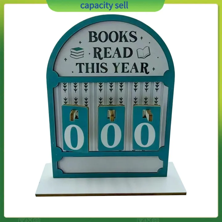 Library Counting Display Desk Reading Counter Book Reading Counter Annual Reading Goal Tracker ...