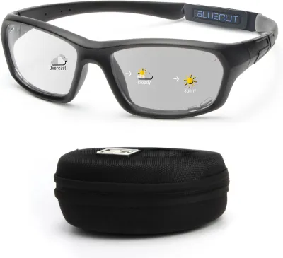 BLUE CUT Sports Protection Goggles Photochromic Lenses Safety Glasses for Basketball Pickleball Indoor Outdoor Sports