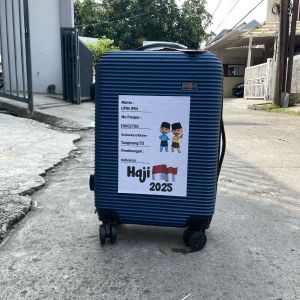 Stiker Penanda Koper Identitas Naik Haji Umroh Lansia Embarkasi Kloter