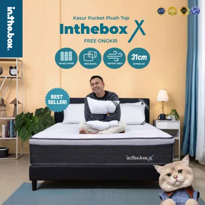 [COD] INTHEBOX X (Plush Top) Kasur Springbed - FREE Bantal