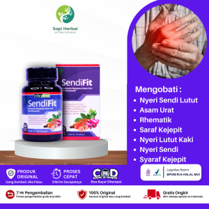 Obat Reumatik Dan Asam Urat Obat Nyeri Lutut Kaki Nyeri Sendi Syaraf Kejepit Nyeri Pinggang - SendiFit Asli Original