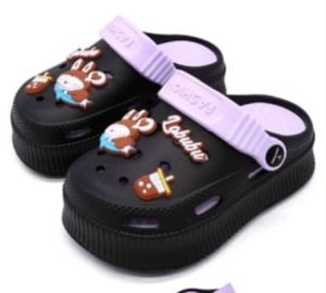 SANDAL LABUBU WANITA TINGGI MOTIF JIBBITZ (24-35) 906 SENDAL BAIM LABUBU ZIBBITZ FUJI KARAKTER TERBARU